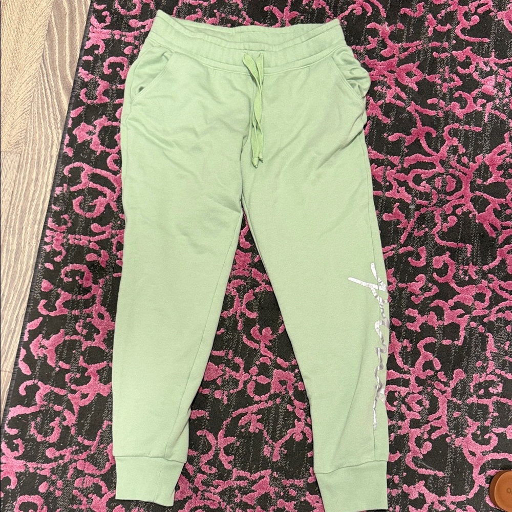 PINK Victoria's Secret Light Green Joggers